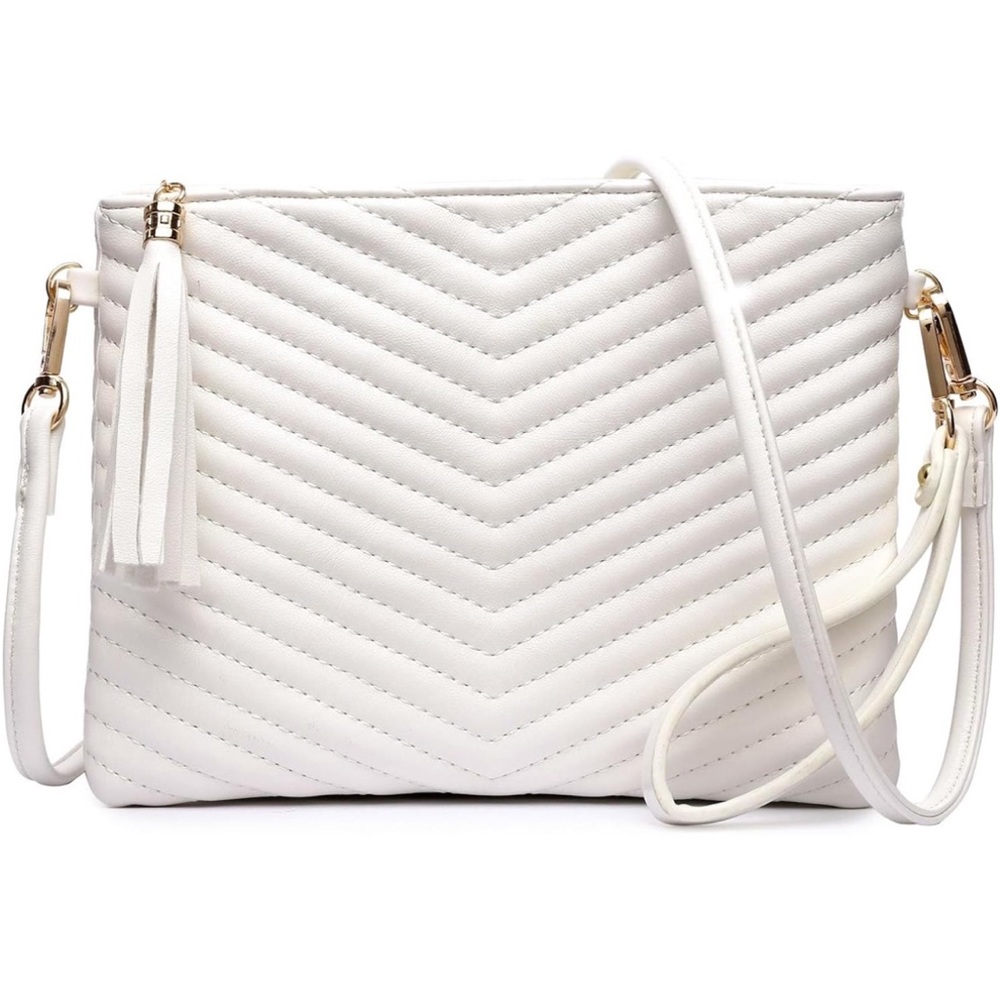 Cream Quilted Women's Bag